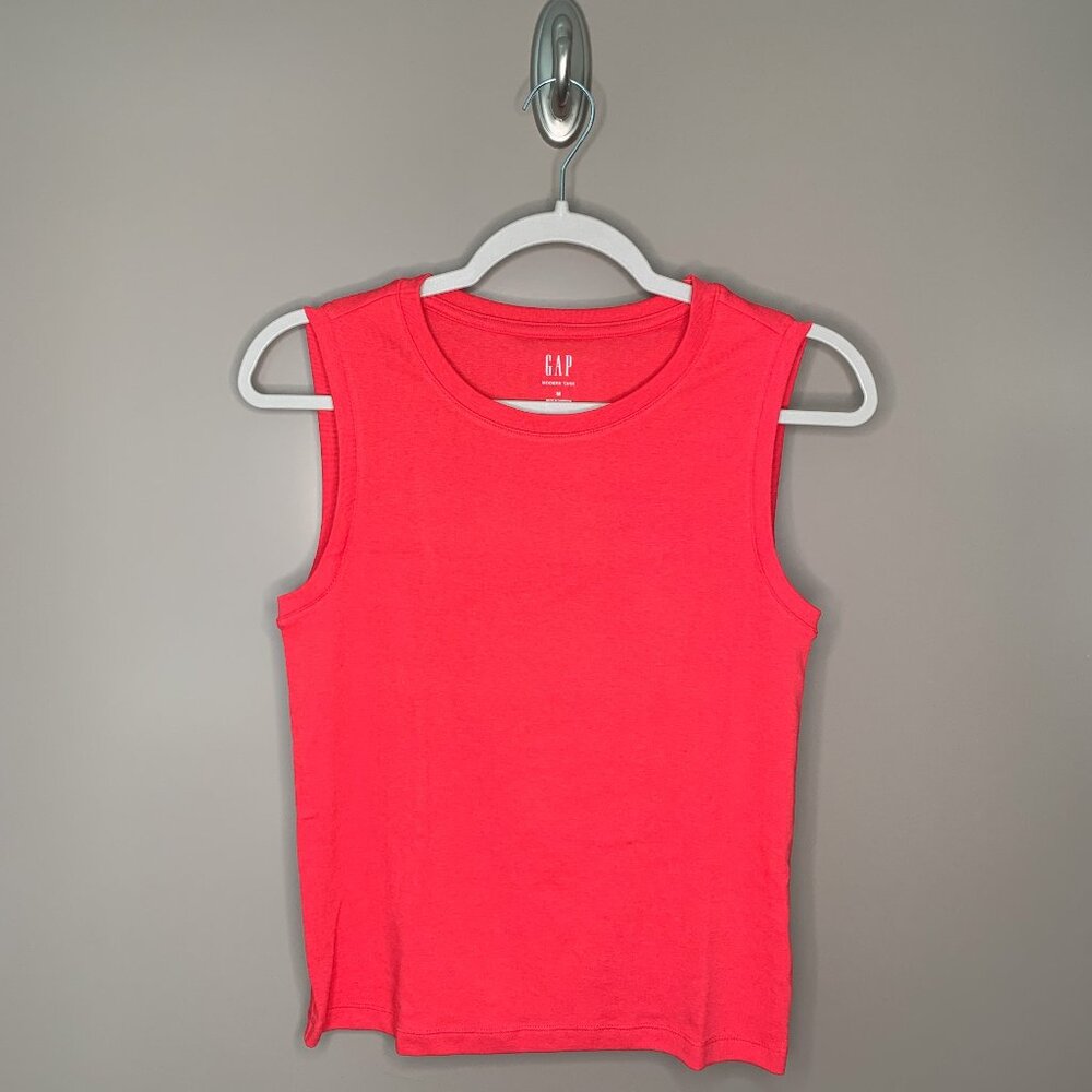 NWT Gap Modern Shell Tank Top - Slipper Red - Size M